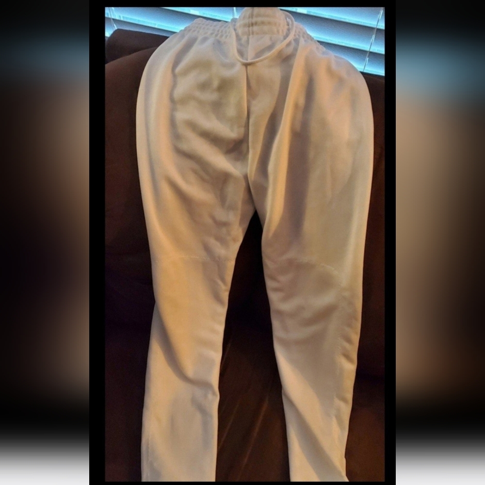 White softball baseball pants size Adult small
